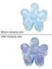 New Flower Hair Claws Gradient Fashion Shark Claws Hairpin For Girlschange Colour In The Sunlight Vacation Hair Accessories