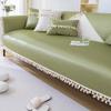 Fresh Tassel Ice Silk Sofa Cushion Summer Cool Feeling Mat New Living Room Non-Slip Sofa Cover Towel