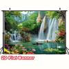 2D Waterfall Landscape Background Cloth for Video Studio