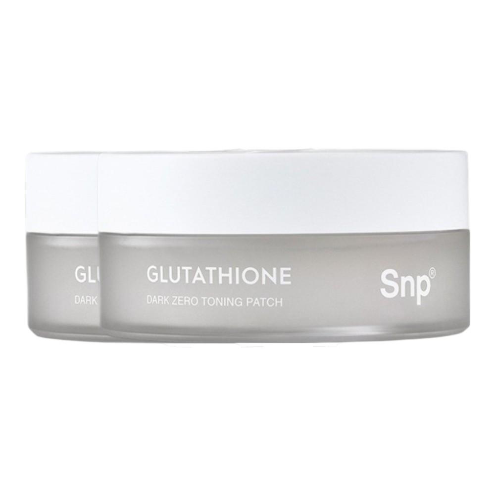 SNP Glutathione Dark Zero Toning Patch 60 Sheets x 2ea - High-Purity Glutathione & Niacinamide Brightening Hydrogel Patches