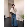White V-neck Hollow Knitted Cardigan Coat Sweater Women's Thin Spring and Autumn Top