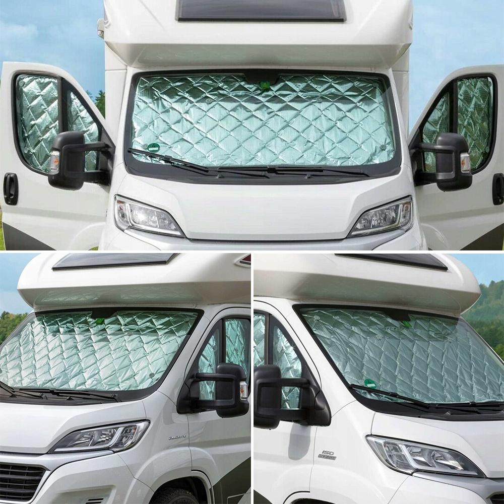Car Sun Visors For Fiat Ducato 2006-2022 Internal Thermal Blinds 7 Layers Cover Windscreen Auto Sunshades Interior Accessories