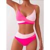 2026 New Patchwork Two-Piece bikini Swimsuit Sexy Women Tight Hollow Swimsuit Backless Swimwear Cross Push Up Beach Bathing Suit