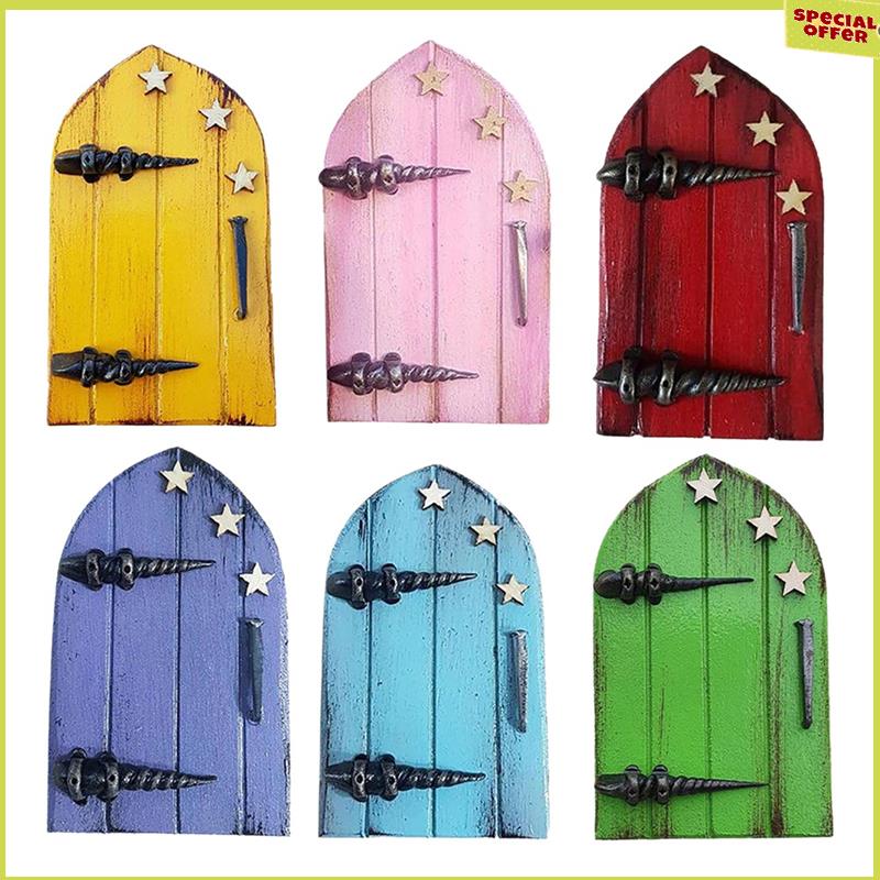 

A34R Fairy Doors For Trees Outdoor & Tree Trunk, Mini Fairy Doors For Kids Room Decor, Miniature Door Fairy House Door
