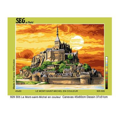 Antique Canvas Mont Saint Michel 45x60cm