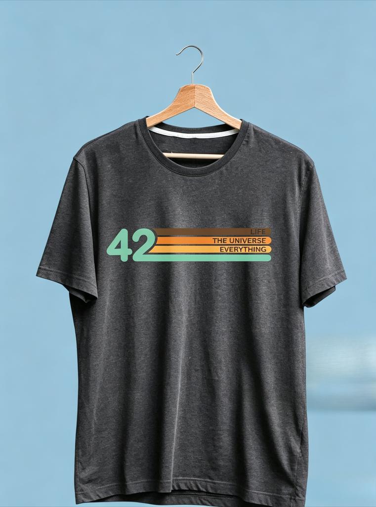 Per Anhalter durch die Galaxis Shirt 42 Bedeutung des Lebens Shirt Premium Ultra Weiches T-Shirt Unisex und Unisex T-Shirt