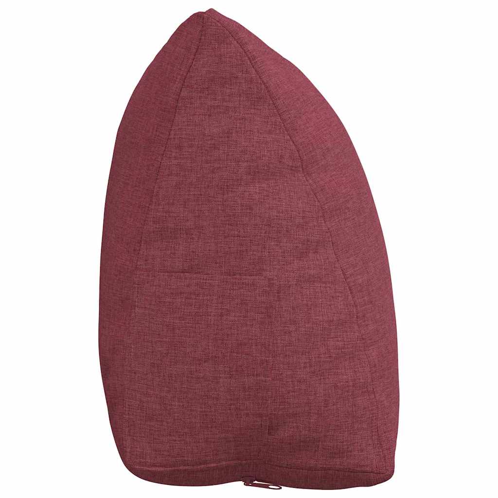Back Cushion Burgundy Red 45 x 20 x 35 cm Fabric