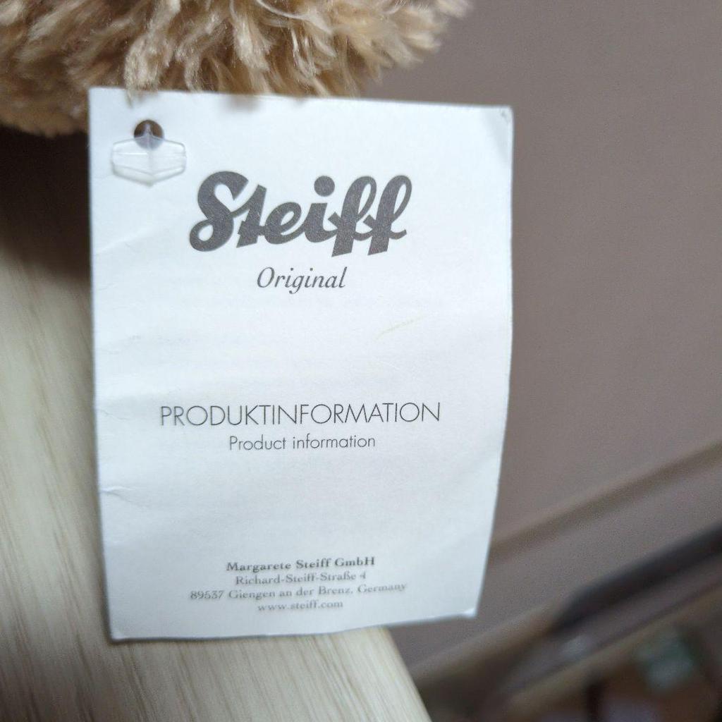 [USED] Steiff Original Elmas Teddy Bear Plush Toy