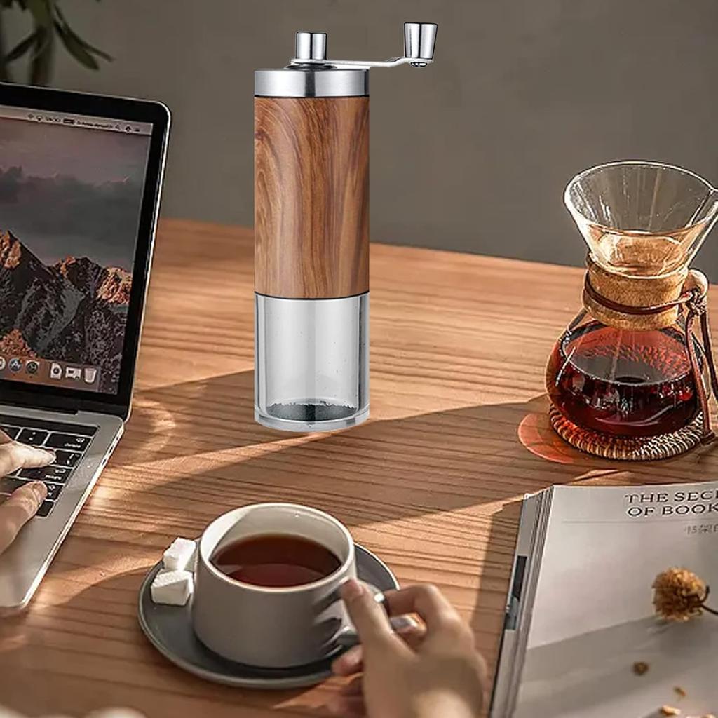 Grinder, Coffee Bean Grinder with Adjustable Settings, Stainless Steel Hand Coffee Mill, Coffee Grinder Manual for