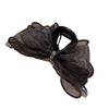 Super Fairy Net Fabric Bow Hair Clip With Water Diamond Clasp For Womens Fashion Styling