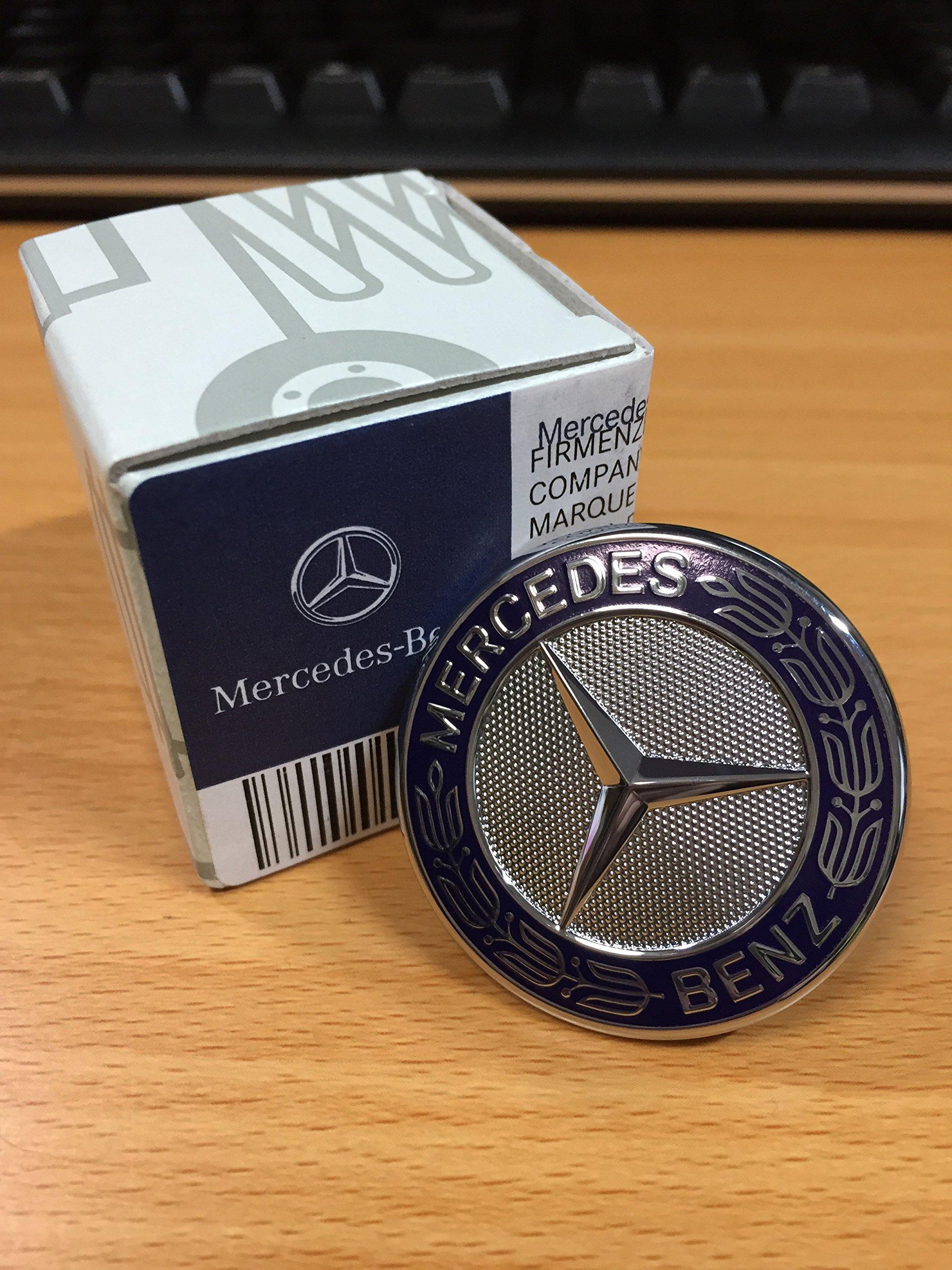 

Оригинальная эмблема решетки радиатора Лавровый венок 205 213 222 Mercedes-Benz синий