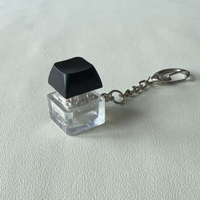 LED Tastatur Schlüsselanhänger Spielzeug Stressabbau DIY Knopf Finger Tastenkappen Spielzeug Kleine Geschenke Kleine Gadgets Schlüsselanhänger