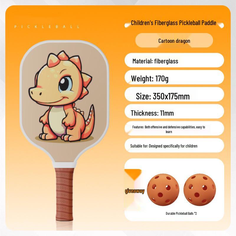 Children's Beginner Pickleball Racket Set - Fiberglass, Official Store Model