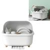 Dish Drying Box Multifunctional Space Saving Dish Drainer with Lid Cover for Kitchen Accessories