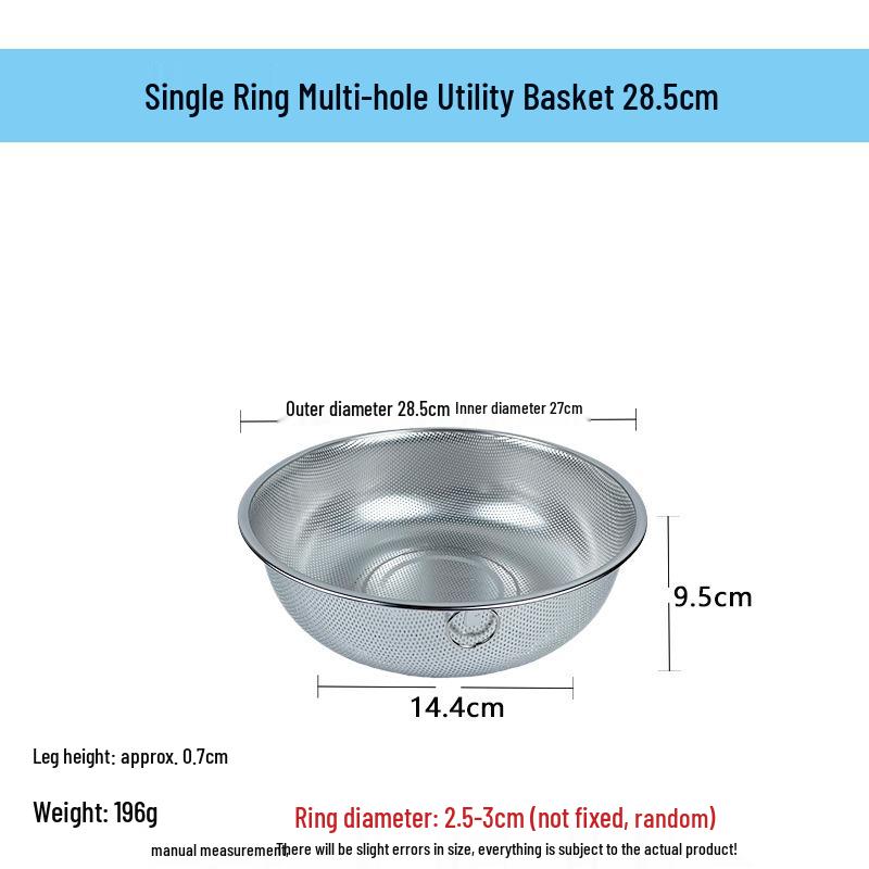 Stainless Steel Fine Mesh Multi-Purpose Colander and Strainer Basket