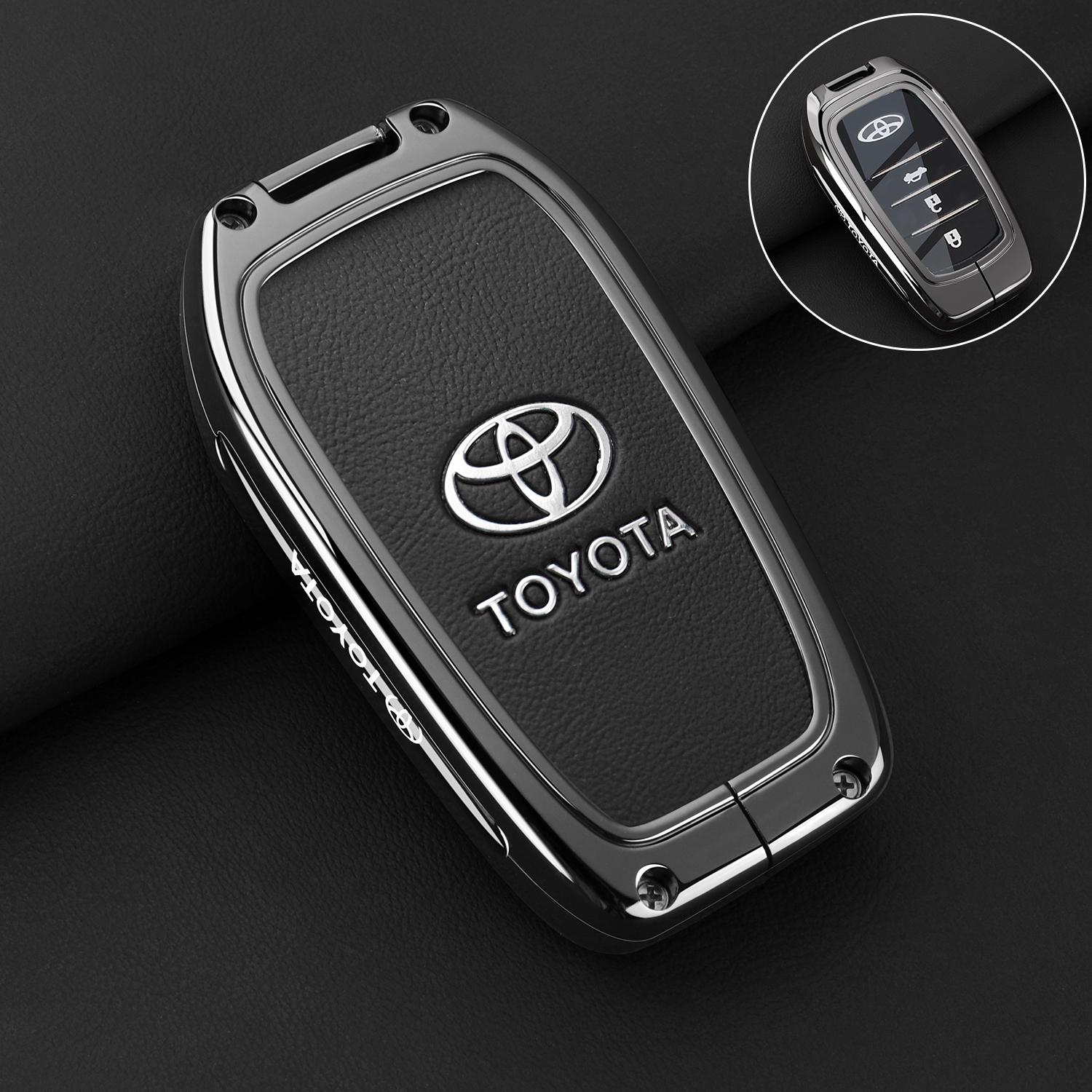 

For Toyota 2026 Hot Hub Caps Car Key Case Cover Shell Keychain Accessories For Toyota CHR Hilux Fortuner Land Cruiser 200 Camry