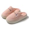 Cotton slippers women autumn and winter couple indoor home non-slip thick bottom plush warm men winter