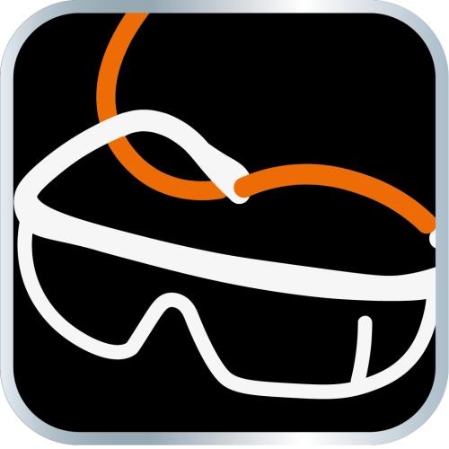 Safety glasses, white lenses, adjustable temples