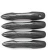 YINGTUU Car Snap-On Door Handle Cover For Toyota Camry 2018      2024 2025 Exterior Accessories Protection Stickers Sport Decals(Carbon Fiber Grain)