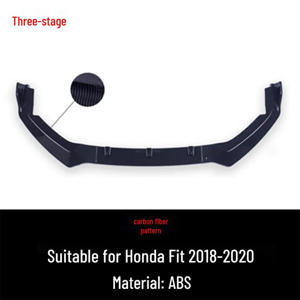Honda Fit 2018-2020 Front Lip: Three-Section Sport Bumper Modification