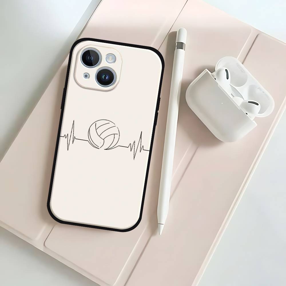 P-Pintadas De Voleibols Black Phone Case That Fits For IPhone 17,16,15,11,13,14 Pro Max,Plus,X,Xr,Xs Max,13Mini