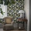 1roll Floral Wallpaper Self Adhesive Wallpaper Green Botanical Wall Covering Washable Removable Decal Wall Stickers for Kitchen Living Room Bedroom