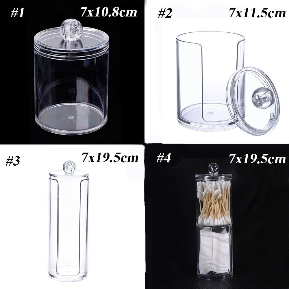 Zuhause Runder Halter Behälter Kosmetik Organizer Pads Aufbewahrung Make-up Watte Acrylbox