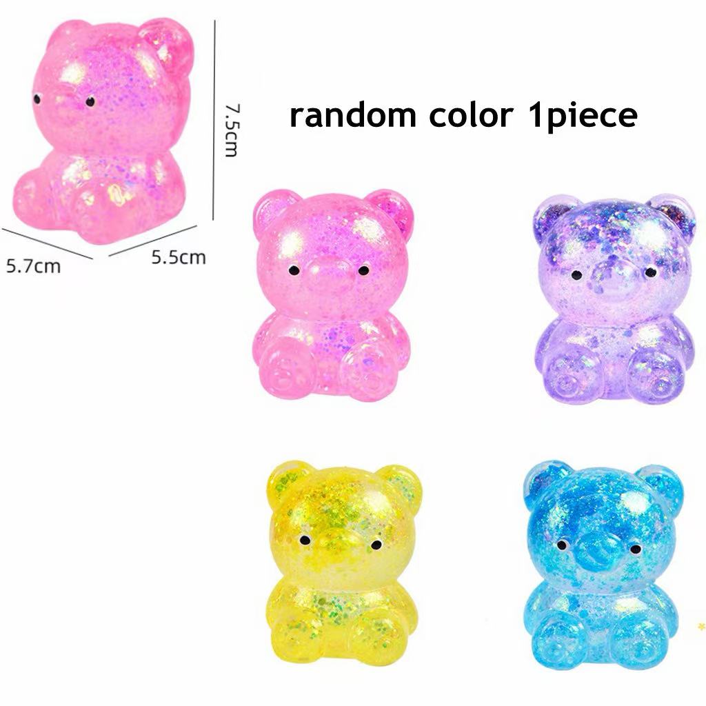 Juguetes Juguetes 1 ud. Oso Maltosa Squishy Oso Lindo Oso Sensorial Fidget Oso de Elevación Lenta Juguete para Pellizcar Alivio del Estrés Juguete para Apretar para Adultos