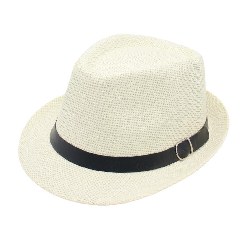 Trily Zylinder Hut Gürtel Accessoires Herrenanzug mit Jazzhut Eleganter Britischer Panama Hut