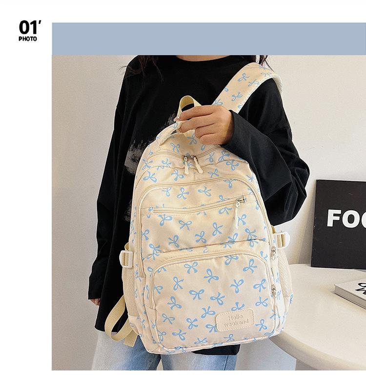 2025 Trendy Women's Three-Piece Backpack Set: Large Capacity, Fashionable College & Travel Bag