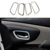 For Nissan Murano 2015 2016 2017 2018 Car Cover Stick Trim Door Inner Handle Bowl Armrest Handrail Frame Lamp Panel 4PCs