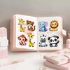 8Sheets/Set Cartoon Animal Puzzle Stickers - DIY Make-a-Face Fun Game with Tiger Lion Panda Elephant Giraffe Kids Sticker Toy