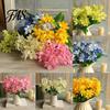 1 Boeket Kunstmatige Fake Mini Lelie Bloem Plant Home Office Wedding Party Decor