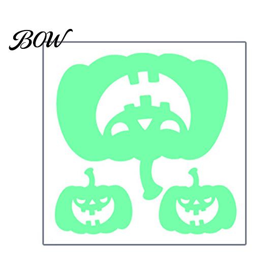 Removable PVC Wall Stickers Halloween Glow in The Dark Stickers, Luminous Ghost Hand And Bat Waterproof Secret Room Decor Decals, Horror Theme