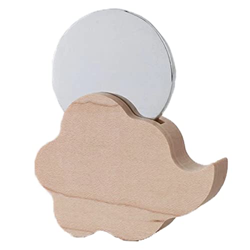 Kamidananosato Modern Shinto Mirror, Kintoun, Maple, 1.5 inches, Natural, Small