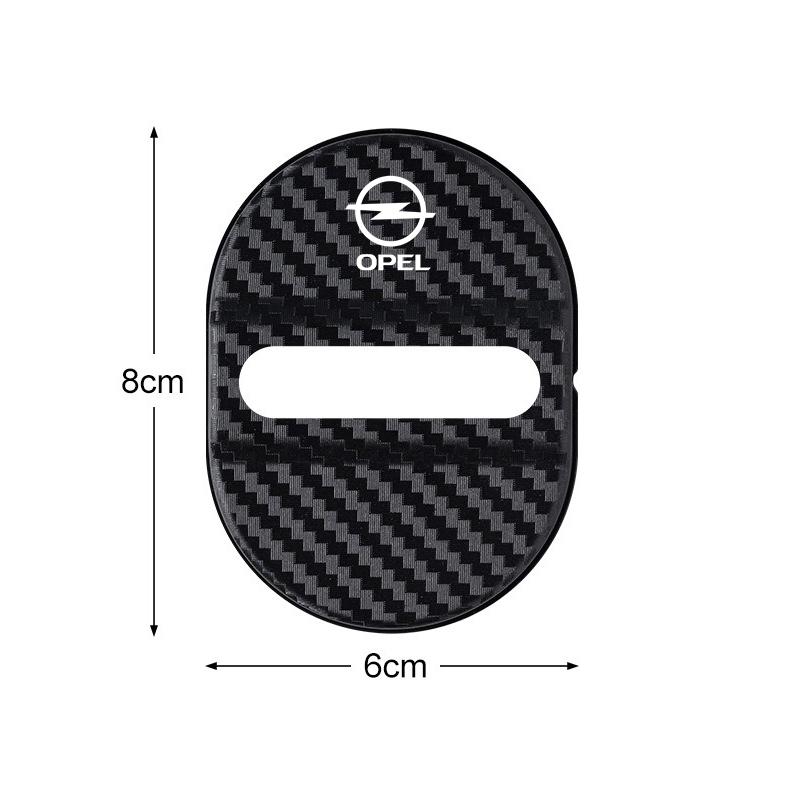 

4PCS Car Door Lock Buckle Protection Cover Elastic For Opel Corsa Astra Insignia Mokka Adam Combo OPC Antara Vectra Accessories