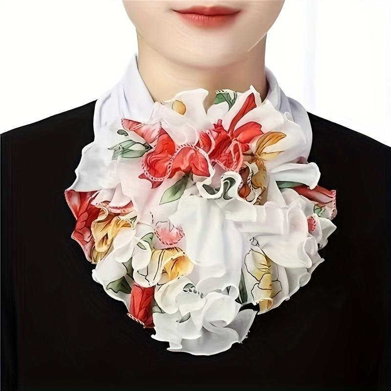 Fashion Multi-color Collar Leggings Elegant Chiffon Fake Collar Scarf Casual Decorative Collar Cover