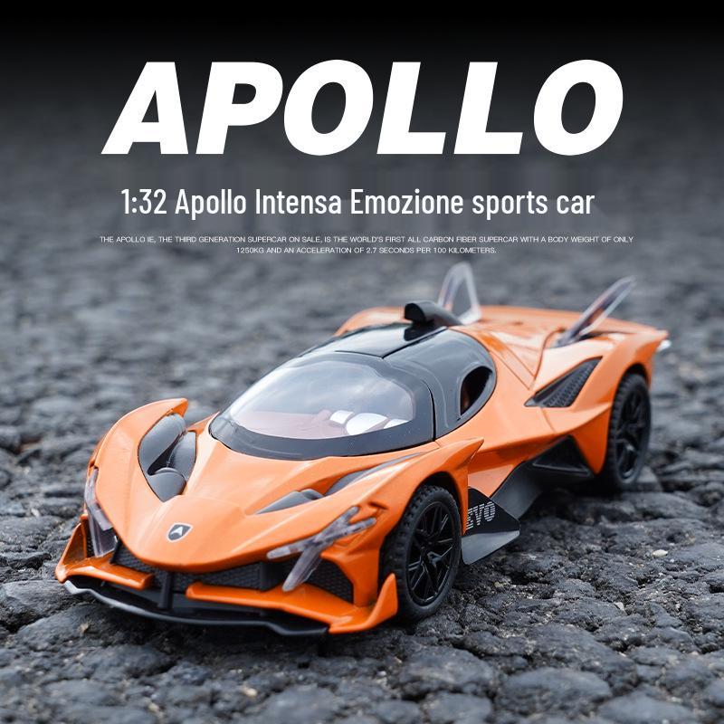 Apollo Sun God 1:32 Alloy Sports Car Toy with Sound and Light Features for Kids