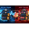 2 komplekti Kids taktikaline vest, lahinguvesti komplekt Nerf Guns N-Strike Elite jaoks koos 2 randmepaelaga, 2 klambriga ajakirja, 2 kaitseprillid, 2 pealuumaski, 80 noolt