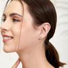 S925 Sterling Silver Platinum-Plated Classic Temperament Ox Head Moissanite Stud Earrings Women'S Fashion Versatile Exquisite Earrings Gift