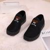 Autumn and winter warm plush women's cotton shoes bear thick sole casual comfortable non-slip one-pedal muffin sole women's cotton shoes