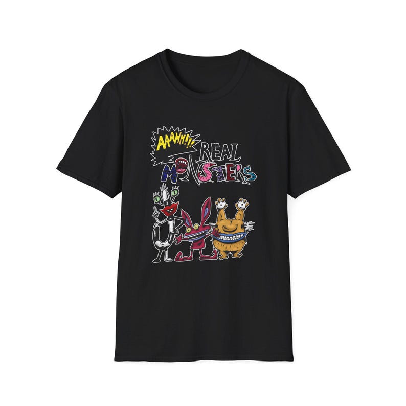 Real Monsters Cartoon Characters T-Shirt | 90s Nostalgia, Ickis Oblina Krumm 130