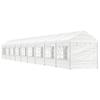 VidaXL Belvedere with White Roof 20.07x2.28x2.69 M Polyethylene, Party Tent, Marquee, Awning Shelter, Pavilion, Tent 3155485