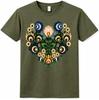 Floral Heart T Shirt Folk Art Botanical Flower Graphic Tee Boho