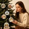 3D Christmas Ornament Transparent Ball with Holiday Scene Hanging Decoration for Christmas Tree