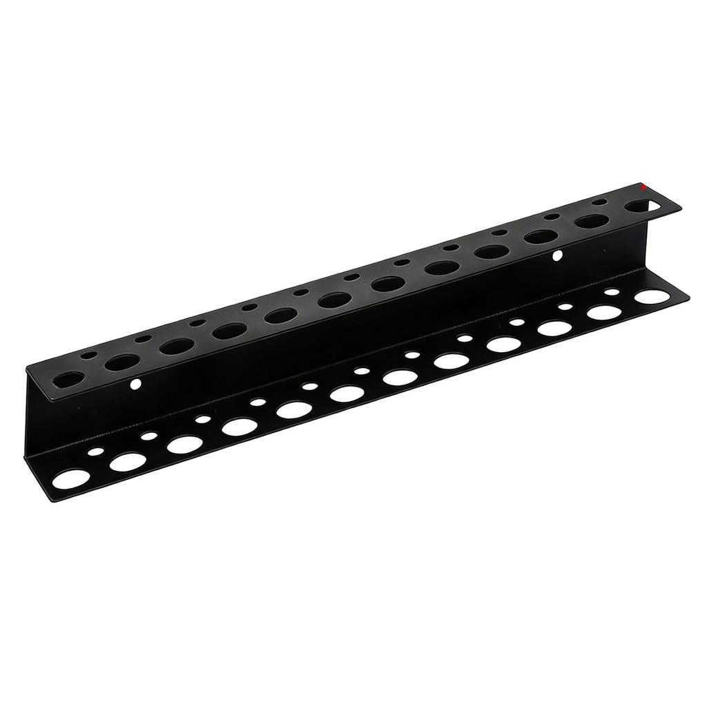 Screwdriver Holder Heavy Duty Wall Mount Storage Rack Organizer for Workshop Shed Garage Home Black
