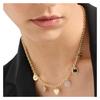 Emporio Armani Ingelegd ontwerp hartvorm koperlegering ketting dames goud EGS3103710