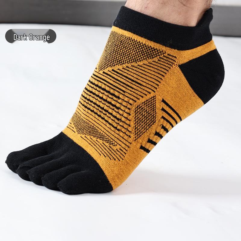 CoolMax Quick-Dry 5-Toe Running Socks: Sweat-Absorbent, Split-Toe Sports Socks for Marathon & Outdoor Activities
