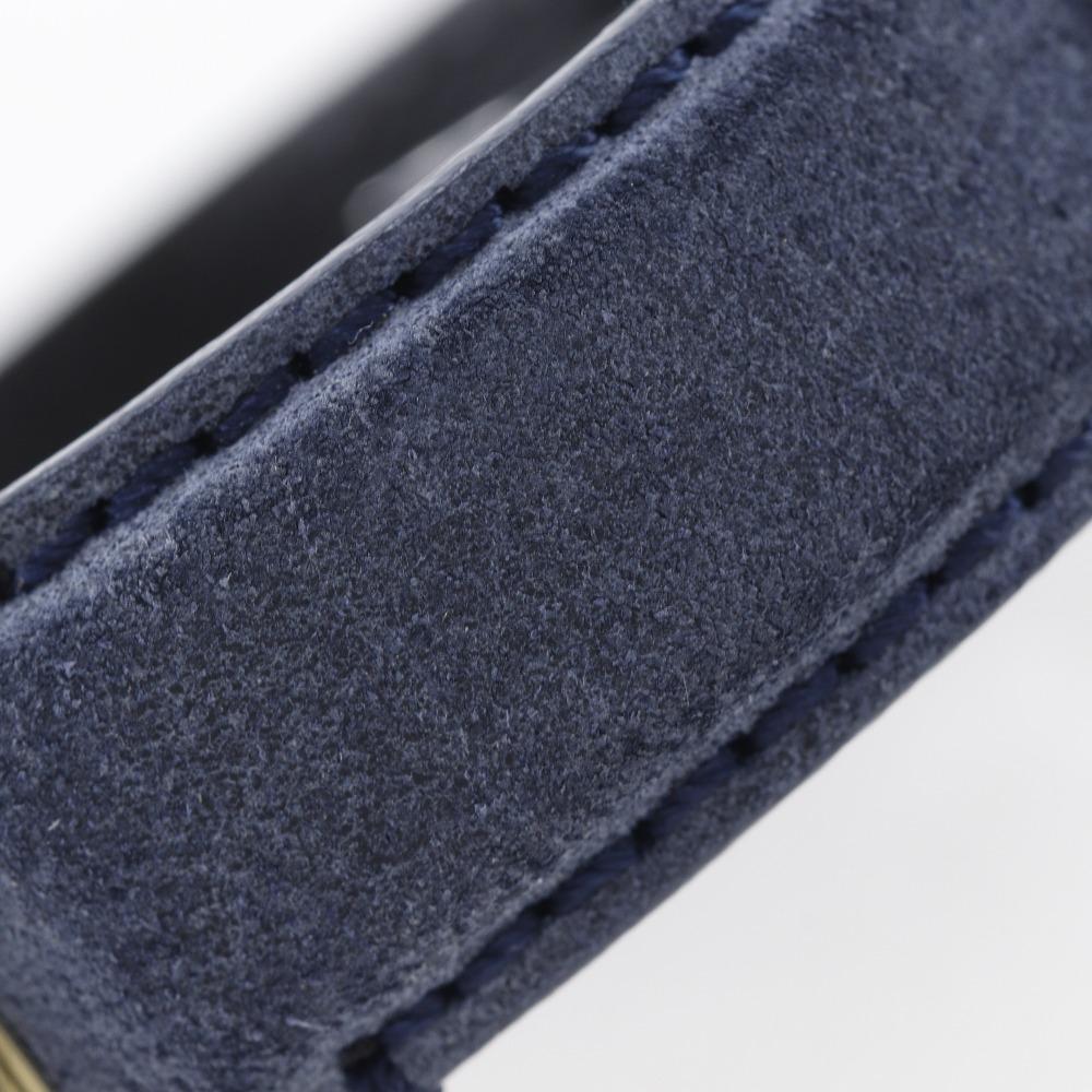 Versace VERA Watches WR5 gold/Navy Blue NavyDial Stainless Steel/leather Quartz Analog Display Mens Used