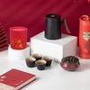 Splendid Peaks Ceramic Tea Set with Incense Burner